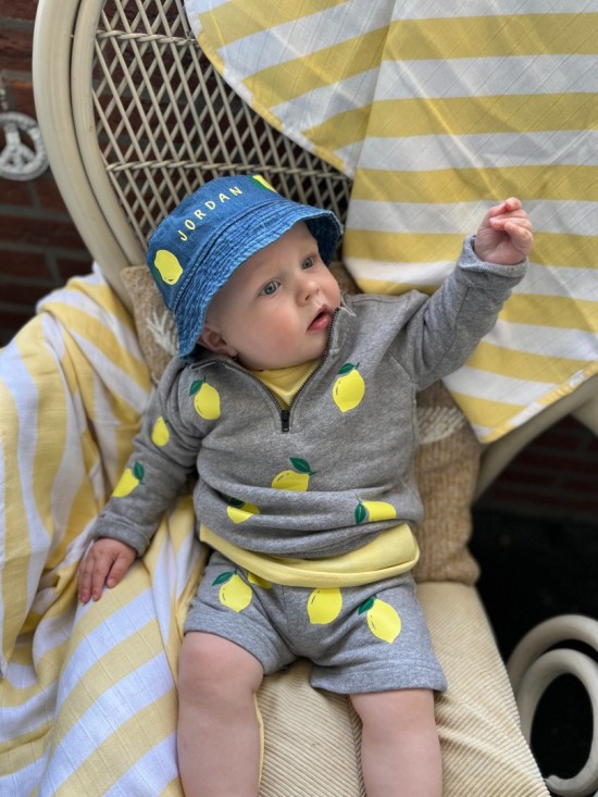 2 delig lemon set voor babys met naam 1