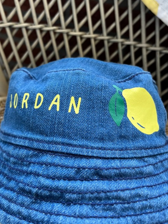 Bucket hat voor kinderen met naam citroen