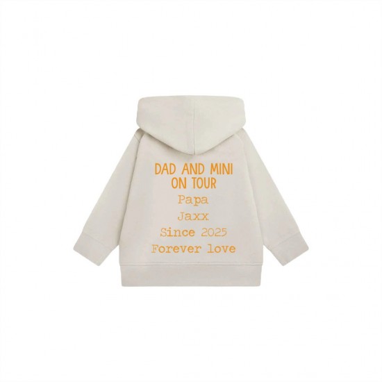 Koningsdag hoodie voor kinderen los dad and mini gepersonaliseerd