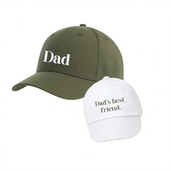 Maching petten voor vader en zoon dads best friend