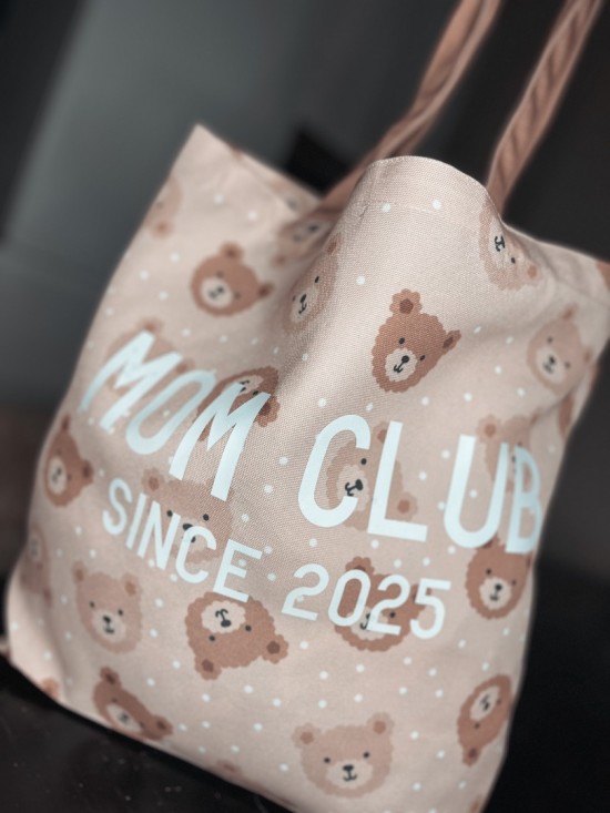 Mama tas mom club since met eigen gekozen jaartal 2