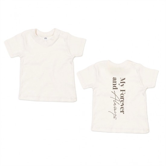 Matching familie shirt los voor kinderen my forever and always