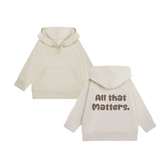 Matching gezin hoodie los voor kinderen all that matters