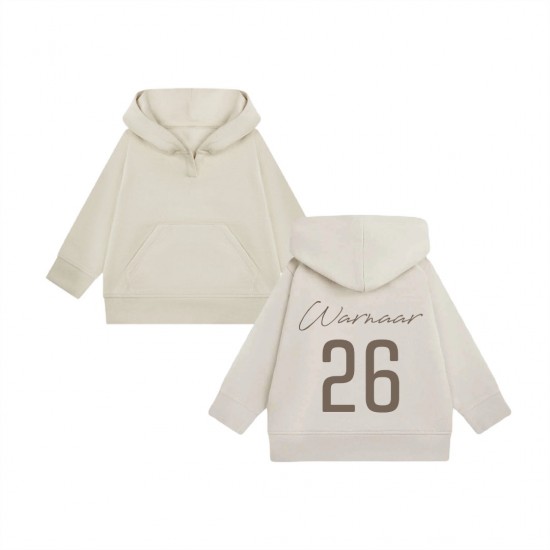 Matching hoodie met achternaam en geboortejaar