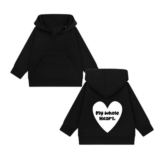 Matching hoodie voor kinderen los my whole heart