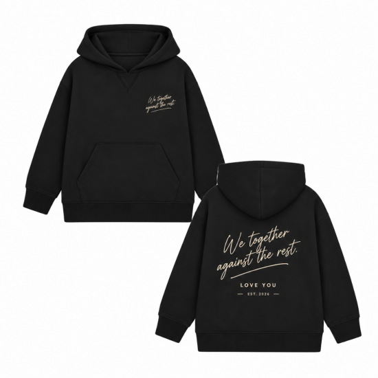 Matching hoodie voor kinderen los wij samen tegen de rest matching with menl 1