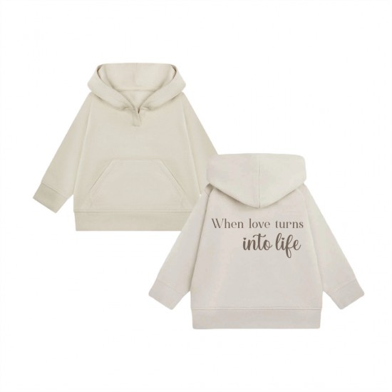 Matching hoodie voor moeder en kind los when love turns into love