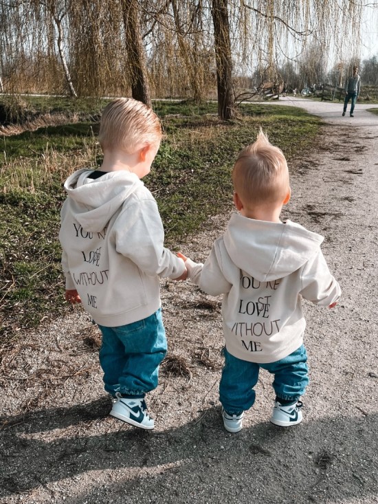 Matching hoodies voor broer en zus you love me 6