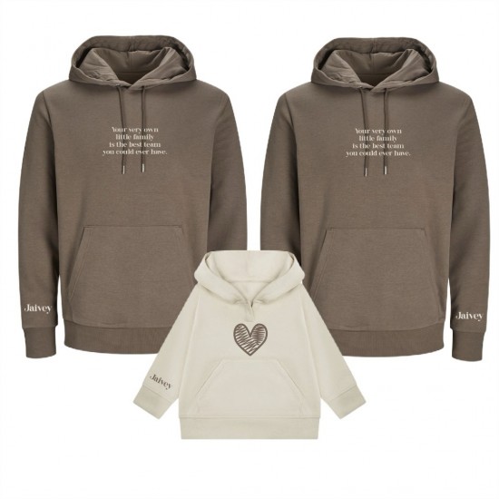 Matching hoodies voor gezin best team 1