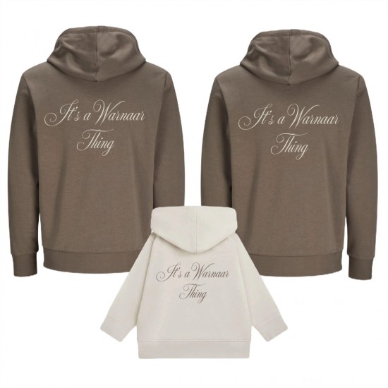 Matching hoodies voor het gezin its a familienaam thing met eigen achternaam