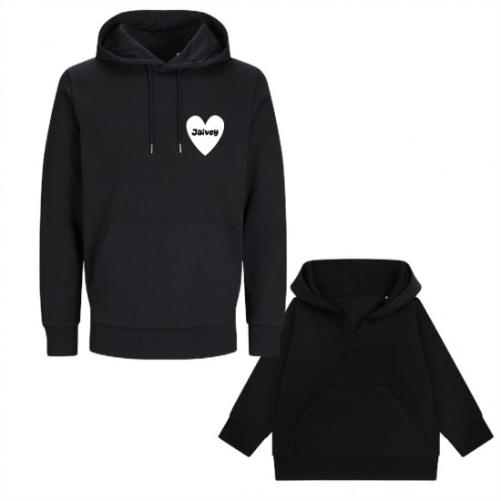 Matching hoodies voor moeder en kind my whole life met kindernaam 2
