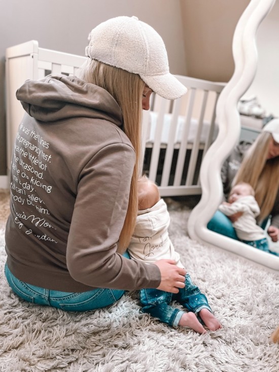 Matching hoodies voor moeder en zoon proud mom of met kindernaam persoonlijk moederdag cadeau