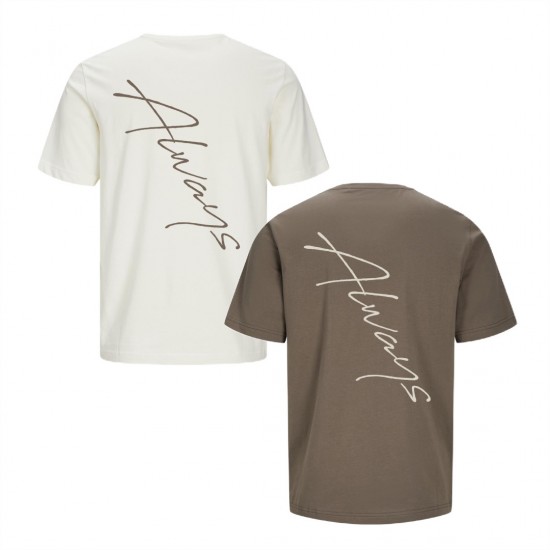 Matching koppel cadeau shirts always met liefdes datum in romeinse cijfers