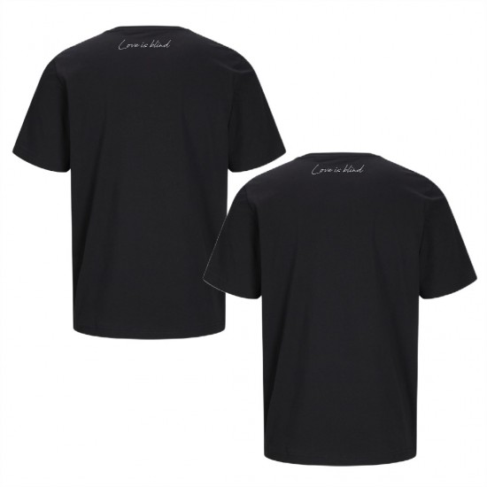 Matching koppel cadeau shirts love is blind met voorletters of namen