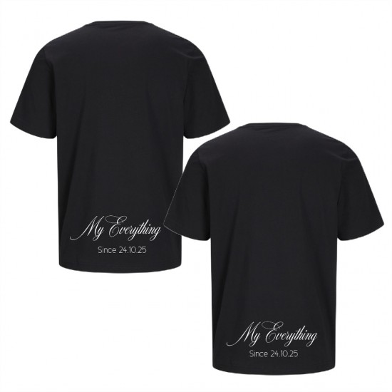 Matching koppel cadeau shirts my everything since met liefdes datum