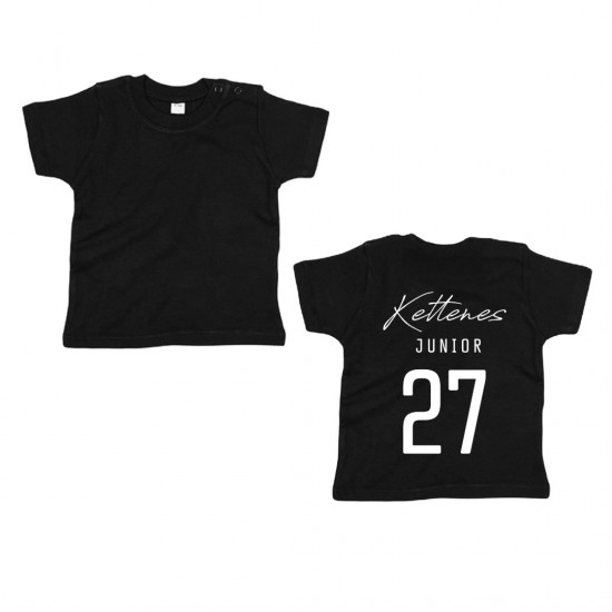 Matching los shirt voor kinderen achternaam en geboortejaar junior