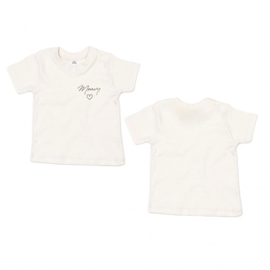 Matching los shirt voor kinderen met naam en hartje