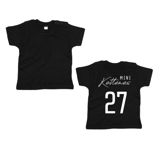 Matching los shirt voor kinderen mini met achternaam en geboortejaar