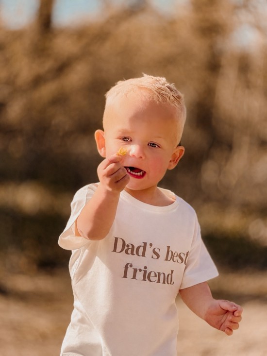Matching los shirts voor kinderen dads best friend