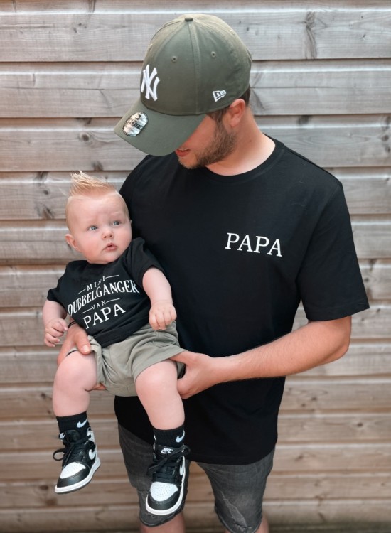 Matching shirts vader en kind mini dubbelganger van papa  vaderdag cadeau shirts 2