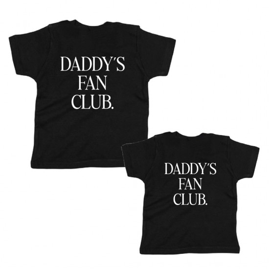 Matching shirts voor broers en of zussen daddys fan club