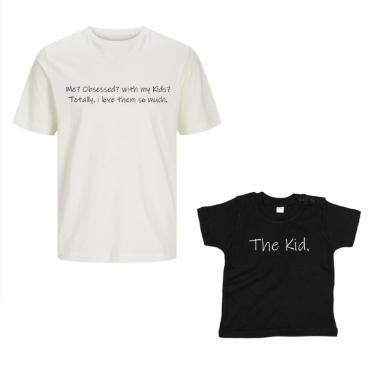 Matching shirts voor moeder en kind obsessed with my kids