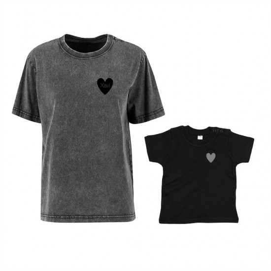 Moederdag cadeau set shirts voor moeder en zoon trots om zijn mama te zijn met kindernaam 2