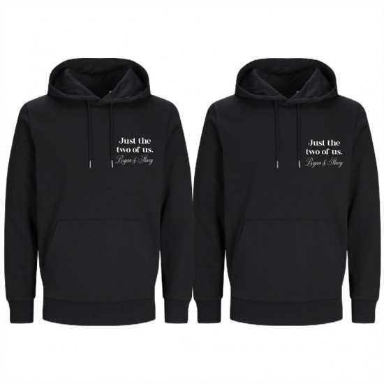 Twinning koppel truien just the two of us met namen of voorletters